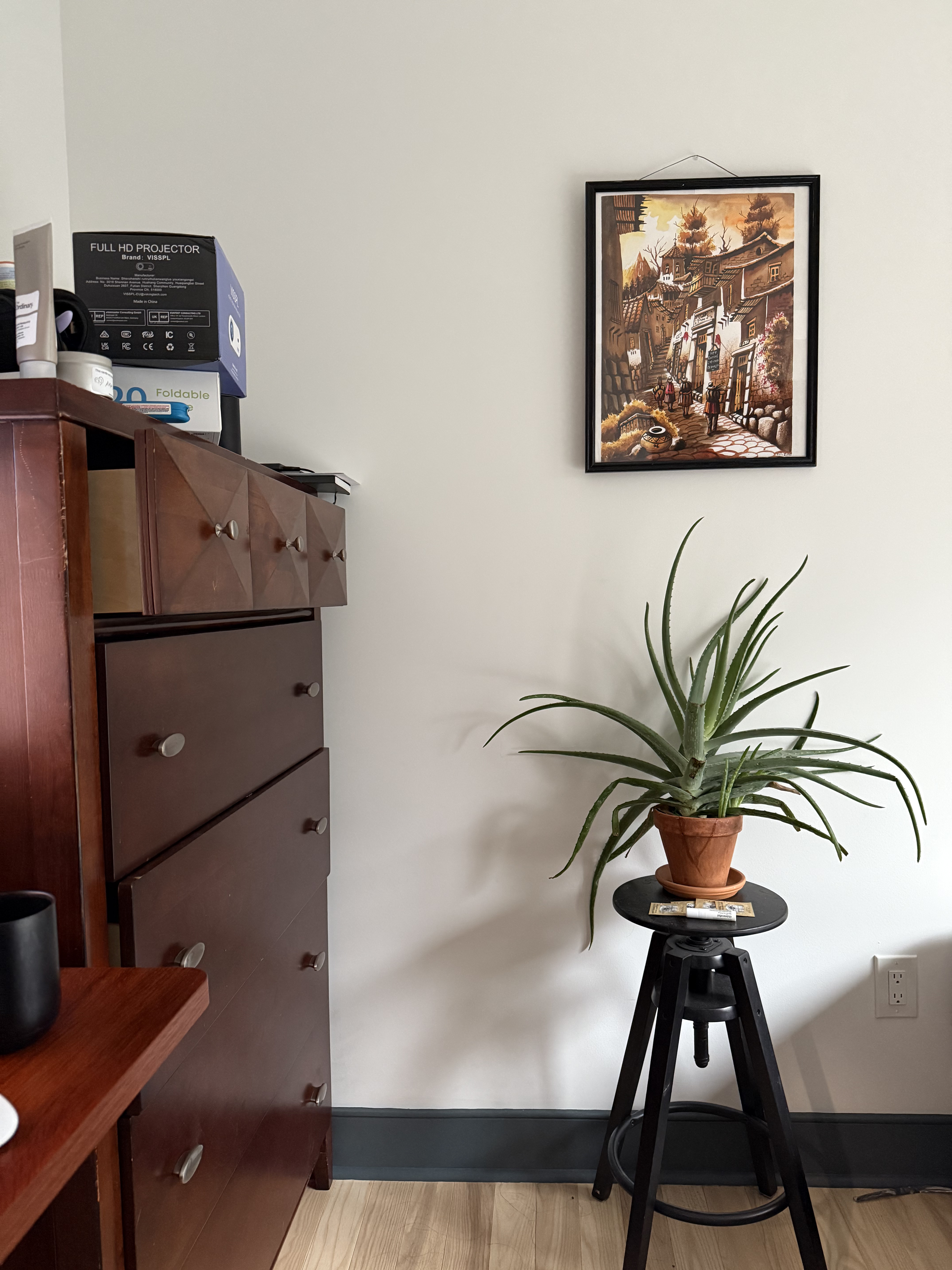 Bedroom photo being analyzed