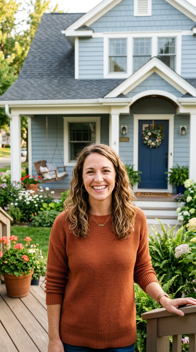 Happy homeowner after resolving their claim